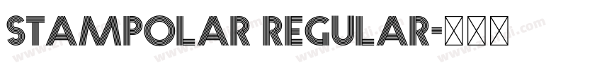 Stampolar Regular字体转换 Stampolar Regular字体转换